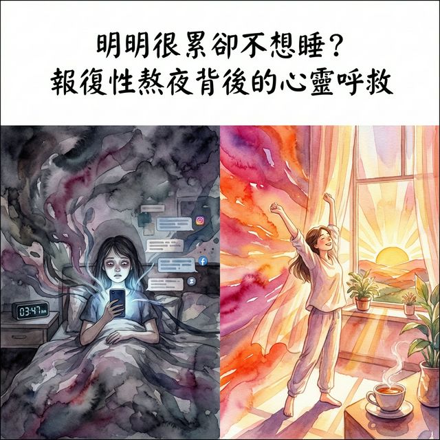 004 明明很累卻不想睡?報復性熬夜背後的心靈呼救】