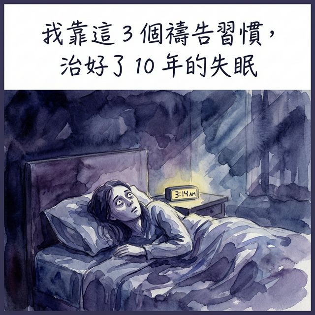 003 我靠這 3 個禱告習慣,治好了 10 年的失眠】